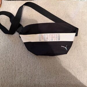 Puma Women's Black and White Hobo Bag